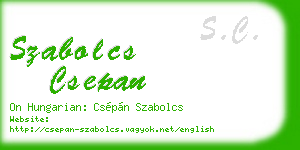 szabolcs csepan business card